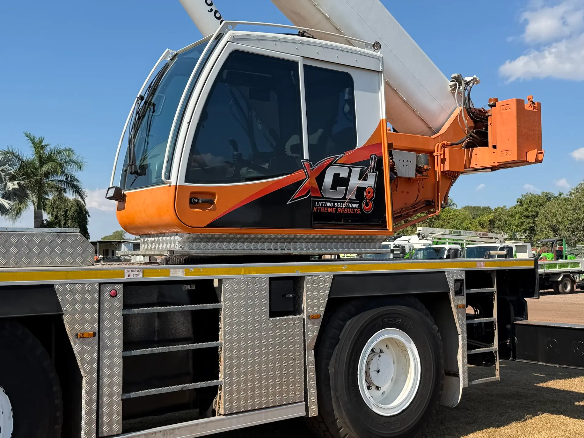 Xtreme Crane Hire city crane loaded for transport in Darwin